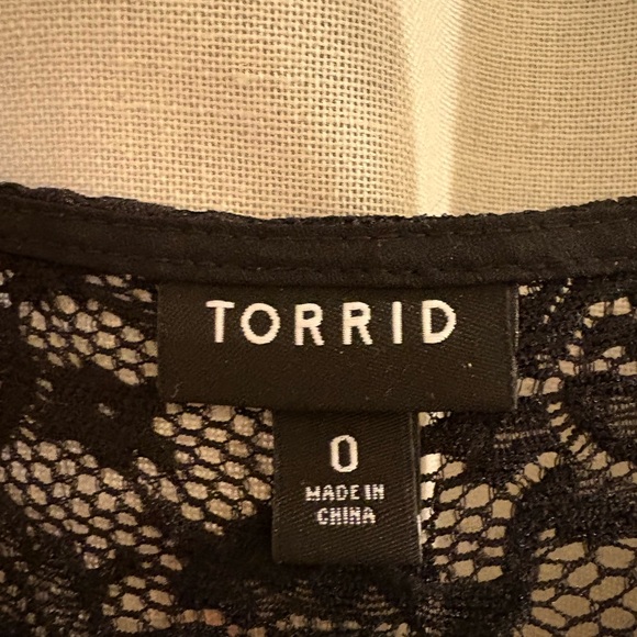 Torrid Black Lace Flowy Top - Picture 6 of 8